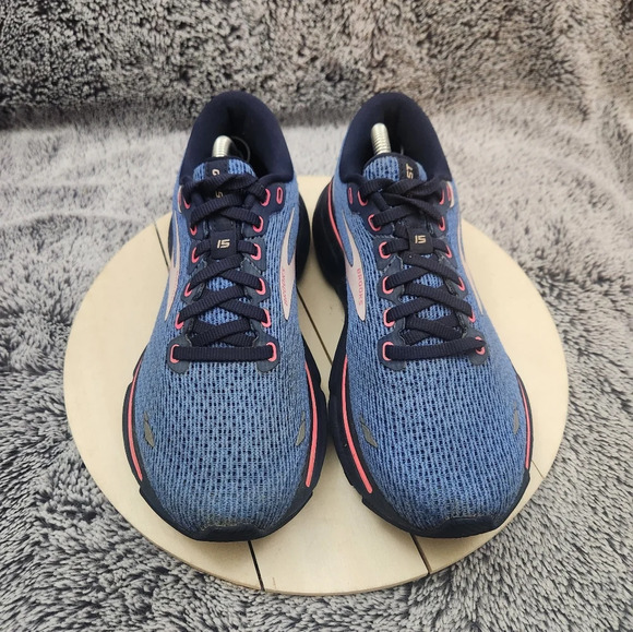 Brooks Ghost 15 Women's 7 B Blue Running Shoes Sneakers - Picture 3 of 9